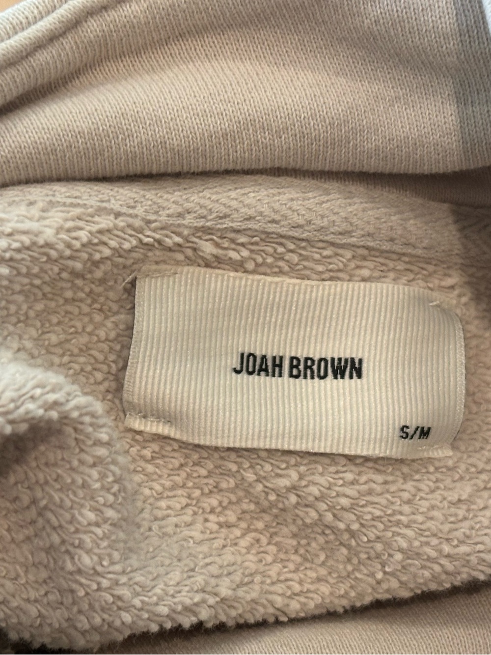 Joah Brown Oversized Turtleneck Sweatshirt Sahara French Terry Small Medium - Picture 8 of 9